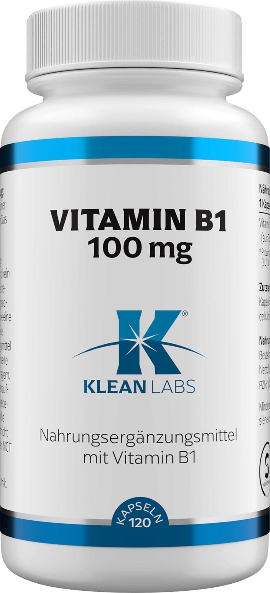 KLEAN LABS Vitamin B1 100 mg bei Vitalabo