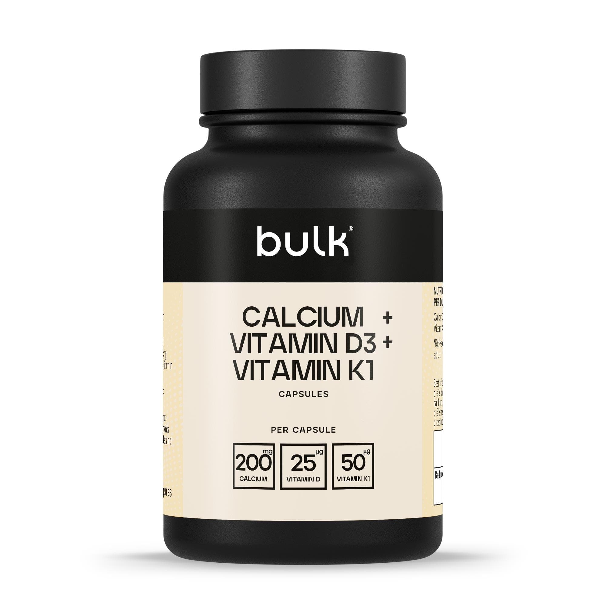 Kalzium + Vitamin D3 + Vitamin K1 Kapseln