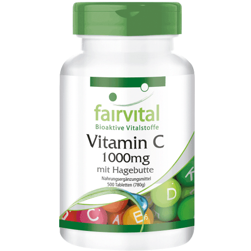 Vitamin C 1000mg mit Hagebutten