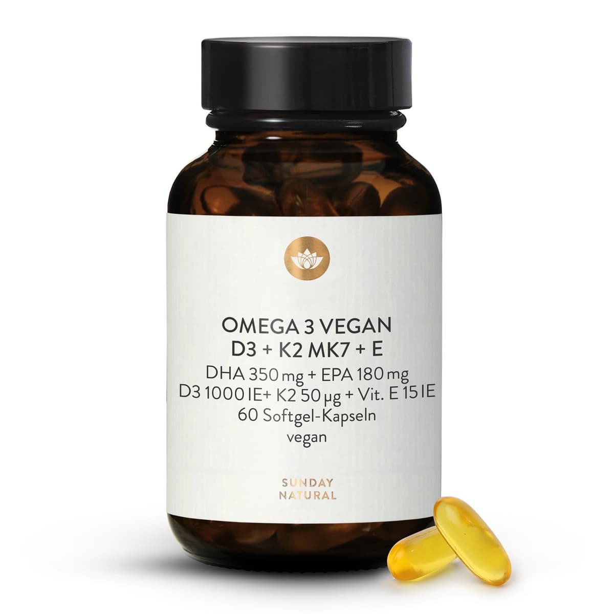 Omega 3 plus Vitamin D3 + K2 + E Vegan