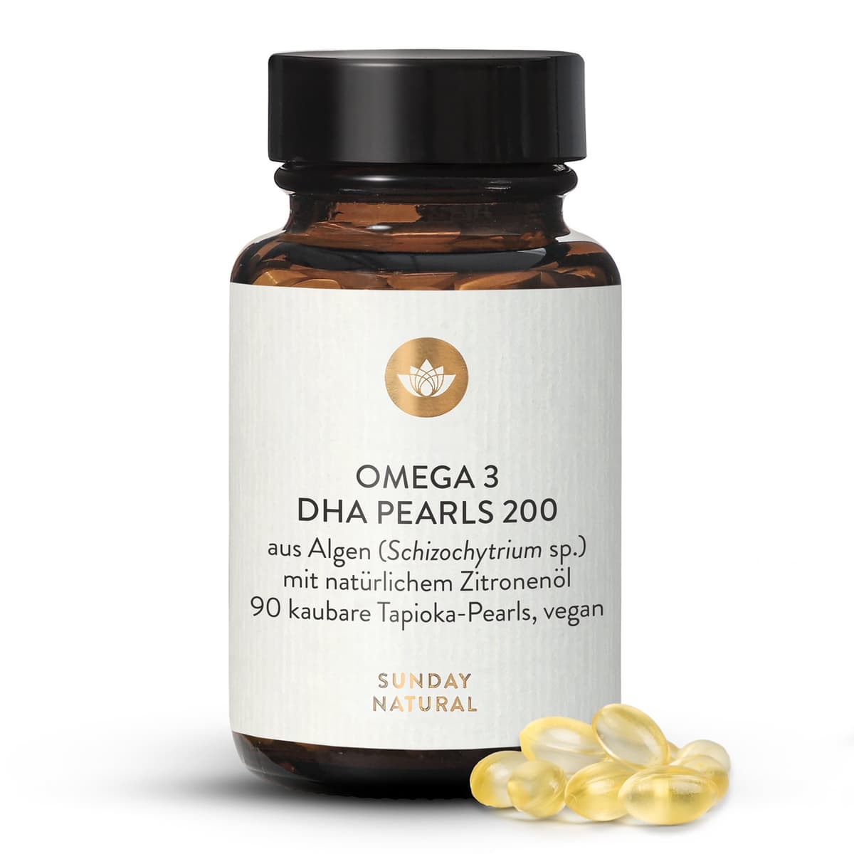 Omega 3 Pearls DHA 200 Vegan, Kaubar