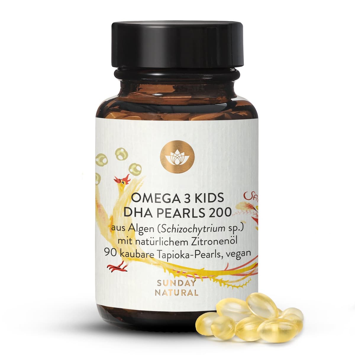 Omega 3 Kids DHA Pearls 200 Vegan, Kaubar