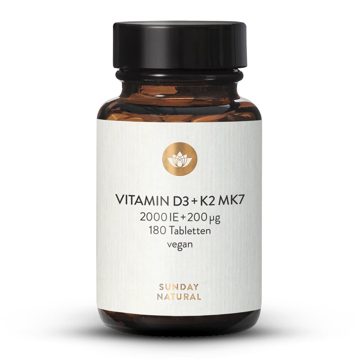 Vitamin D3 2.000IE +200µg K2 MK7 Hochdosiert Tabletten
