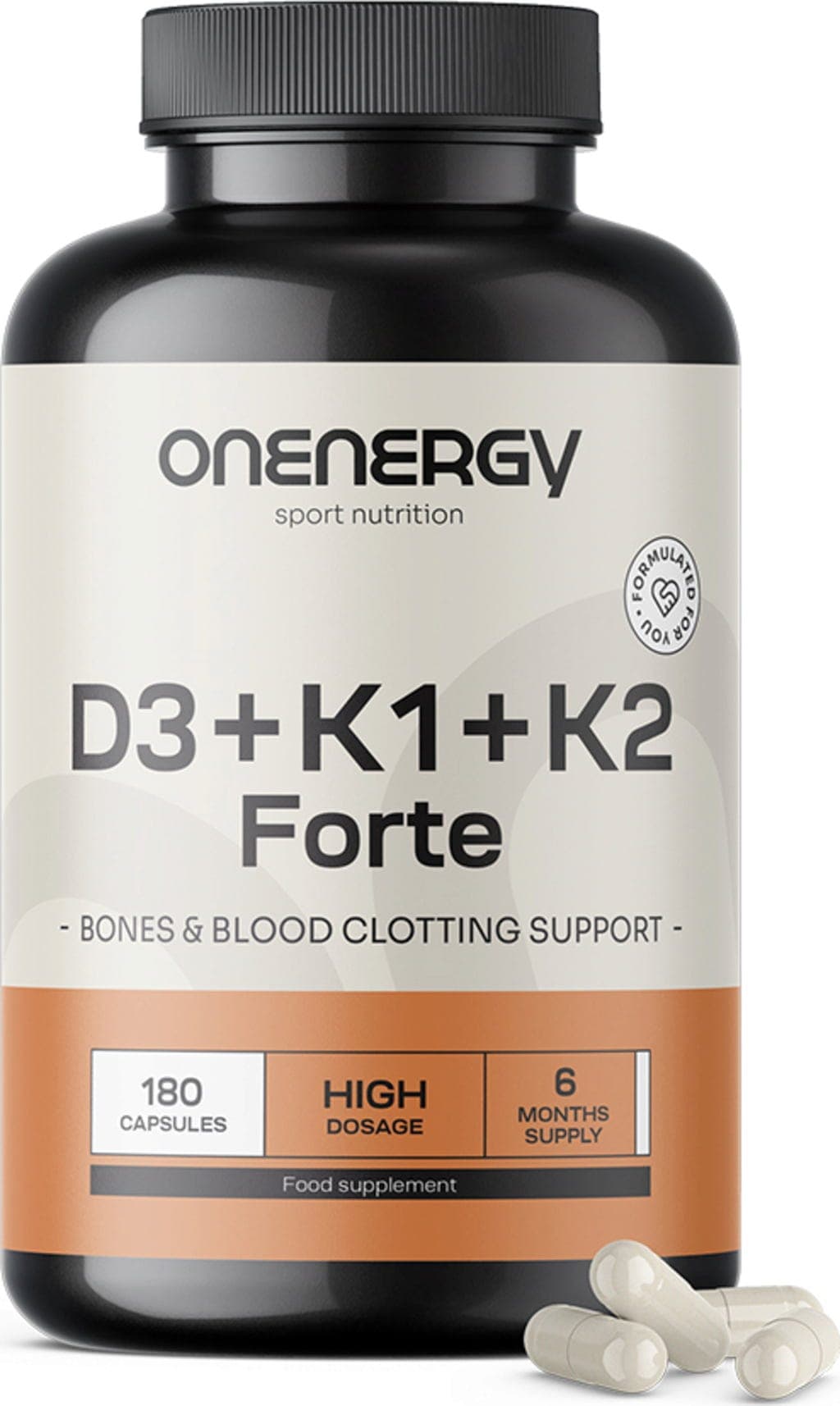 Vitamine D3 + K1 + K2 FORTE