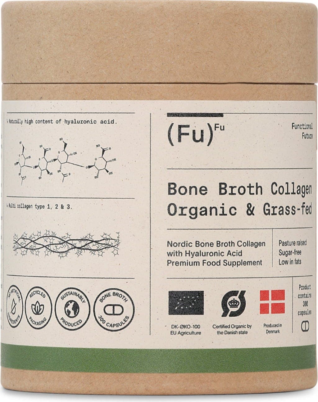 Premium Nordic Beef Bone Broth Kollagen & Hyaluronsäure Bio