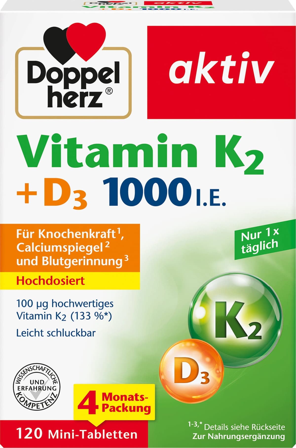 aktiv Vitamin K2 + D3 1000 I.E.