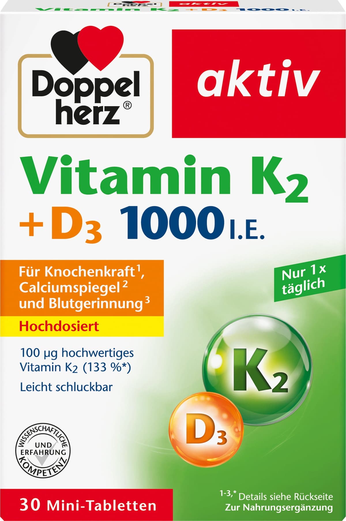 aktiv Vitamin K2 + D3 1000 I.E.