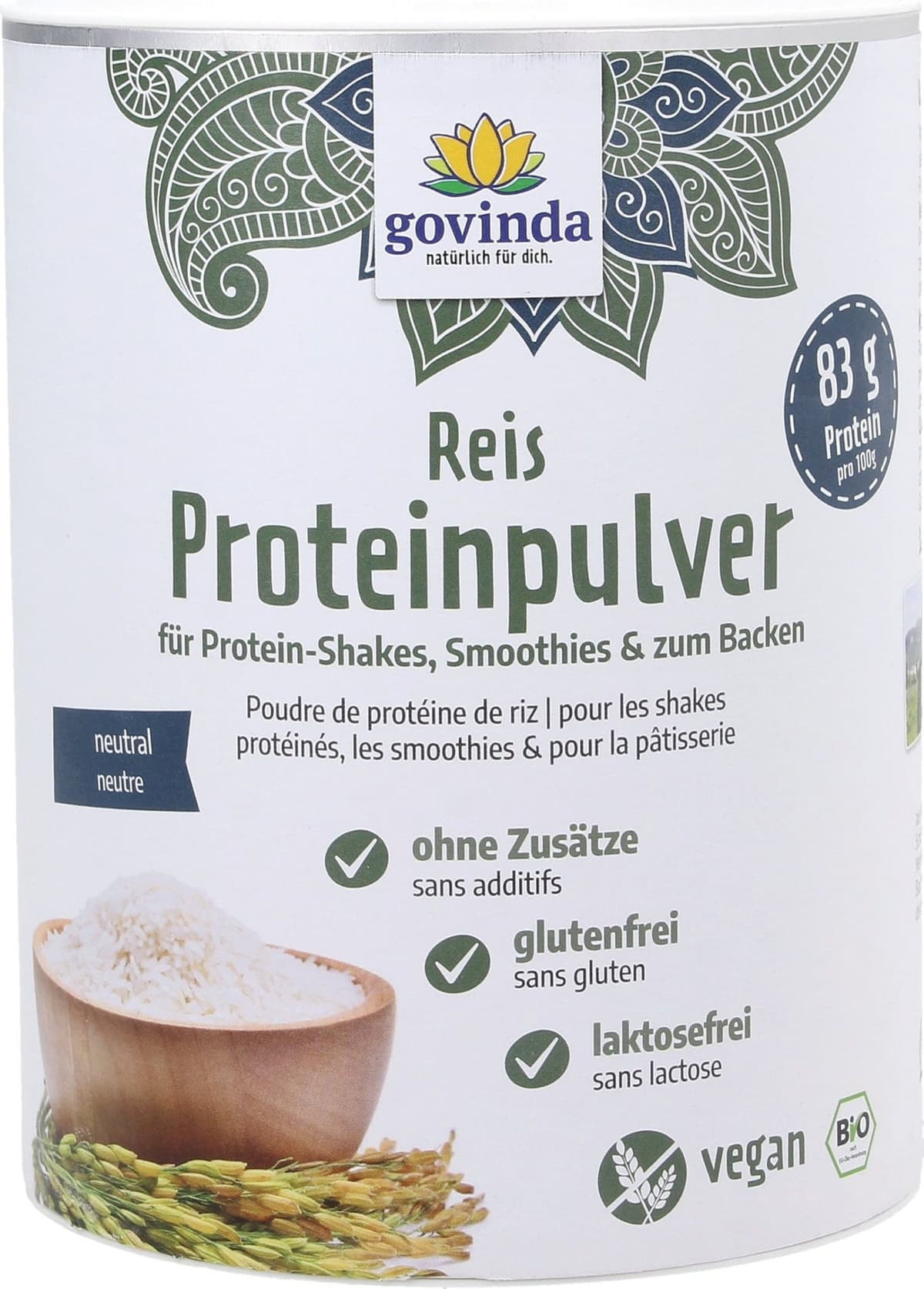Reis-Proteinpulver Bio